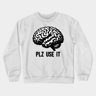 Funny Brain Crewneck Sweatshirt